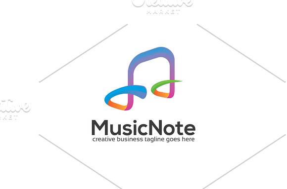 Music Note Logo in Logo Templates - product preview 2