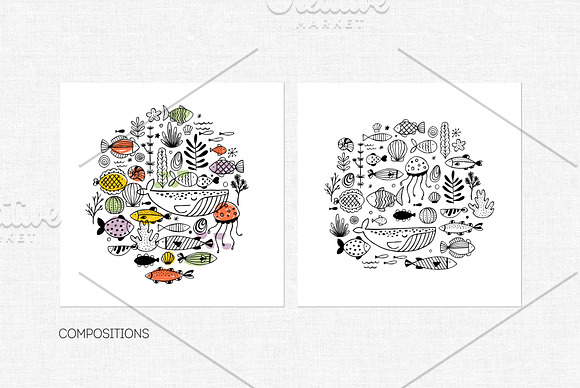 Sealife collection in Illustrations - product preview 3