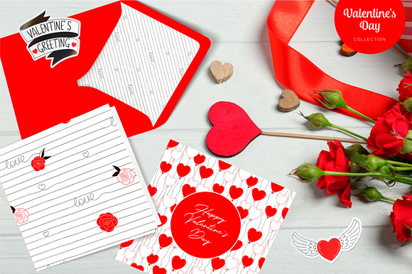 Cute Valentines Day graphic set in Illustrations - product preview 9