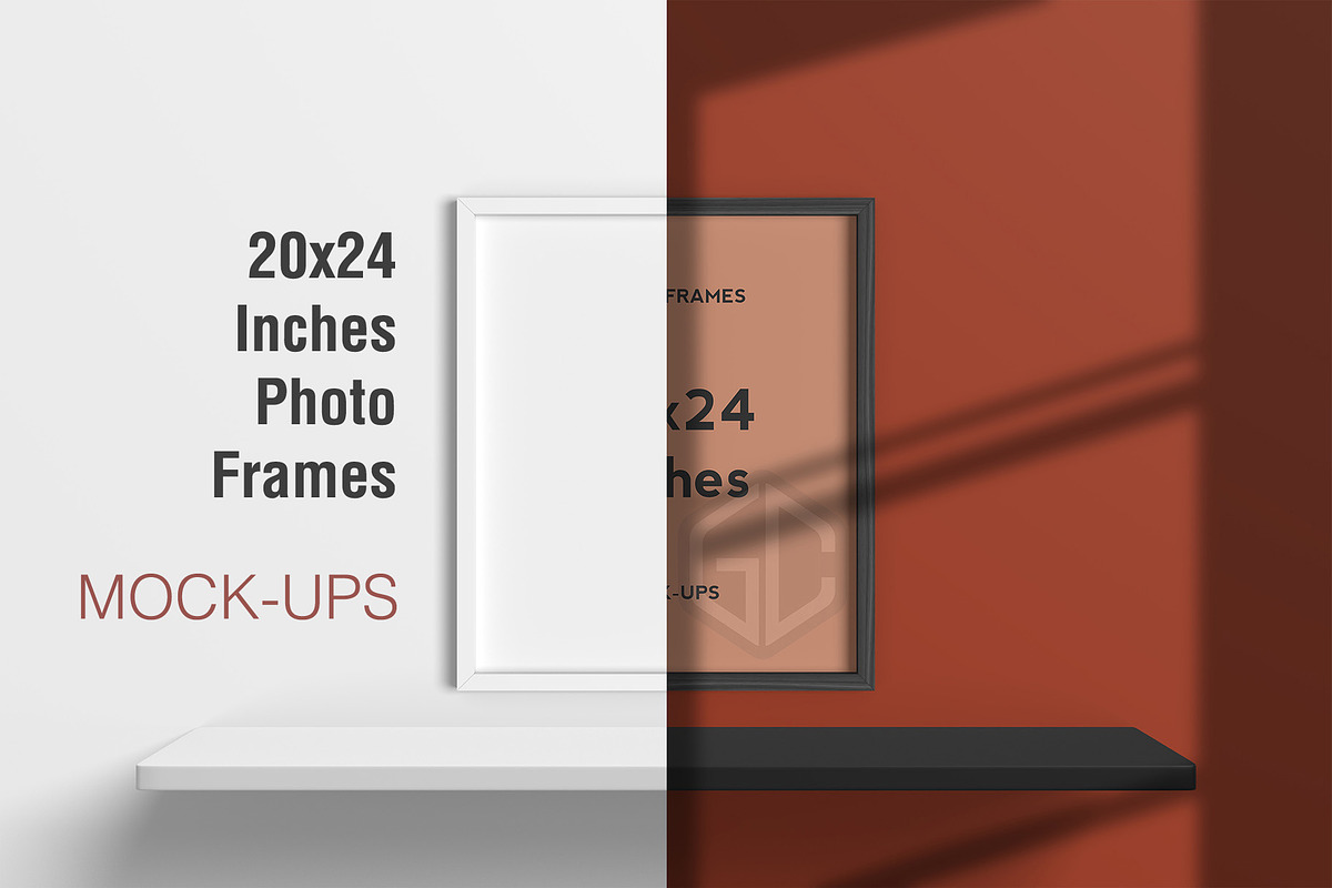 20x24 Inches Frame Mockup in Mockup Templates - product preview 8