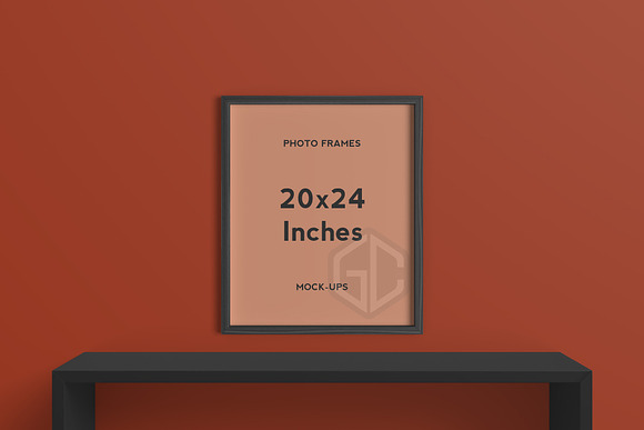 20x24 Inches Frame Mockup in Mockup Templates - product preview 5