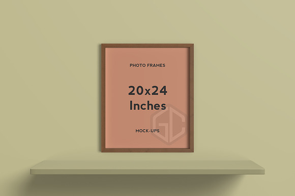 20x24 Inches Frame Mockup in Mockup Templates - product preview 6