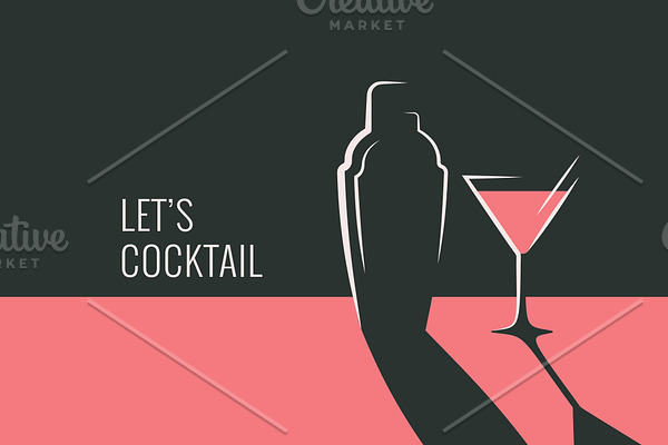 Cocktail party banner.