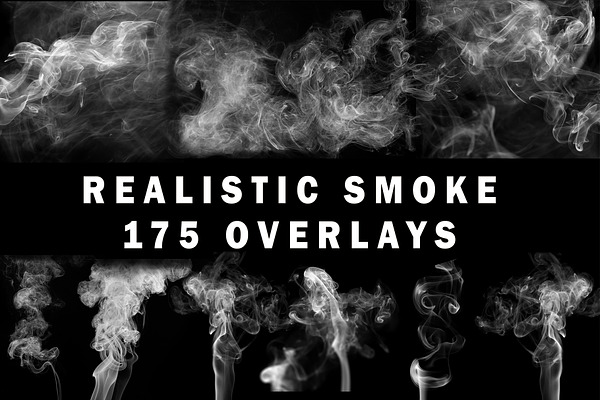 175 Realistic White Smoke Overlays