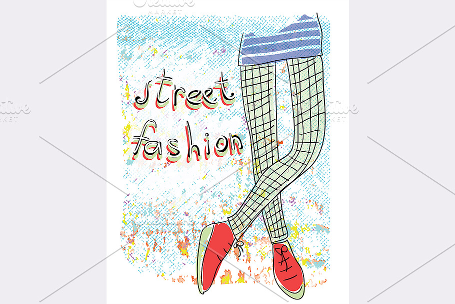 Street fashion in Illustrations - product preview 8