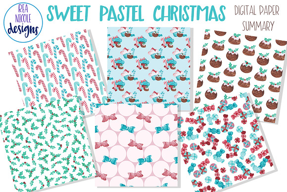 Sweet Pastel Christmas in Illustrations - product preview 2