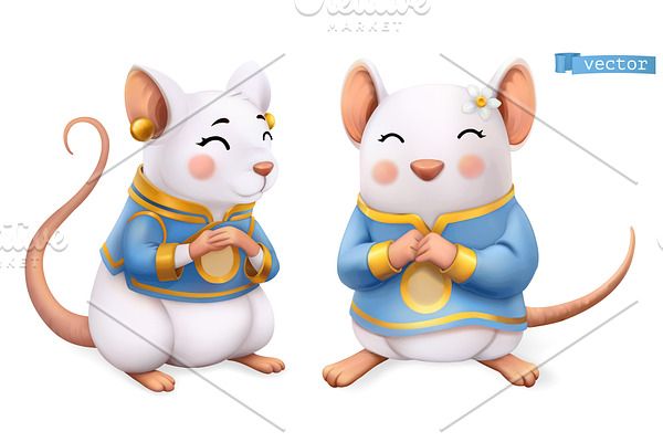 2020 Chinese Zodiac sign, rat, mouse