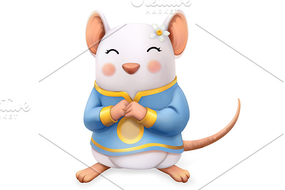 2020 Chinese Zodiac sign, rat, mouse in Icons - product preview 1