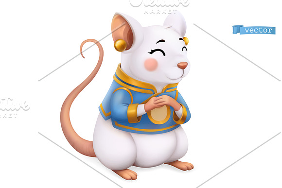 2020 Chinese Zodiac sign, rat, mouse in Icons - product preview 2