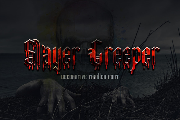 Slayer Creeper in Blackletter Fonts - product preview 1
