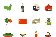 Chinese national symbols icons