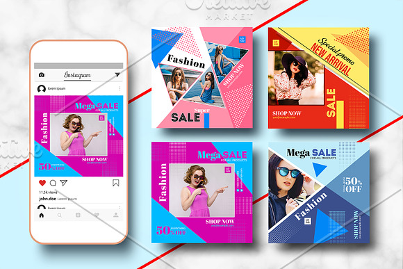 Instagram Advertising Banner V23 in Instagram Templates - product preview 2