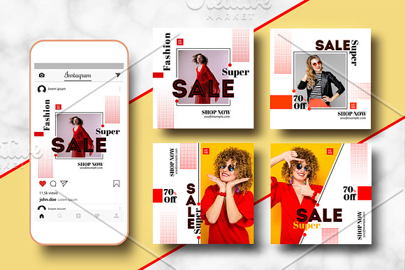 Instagram Promotional Banner V24 in Instagram Templates - product preview 2