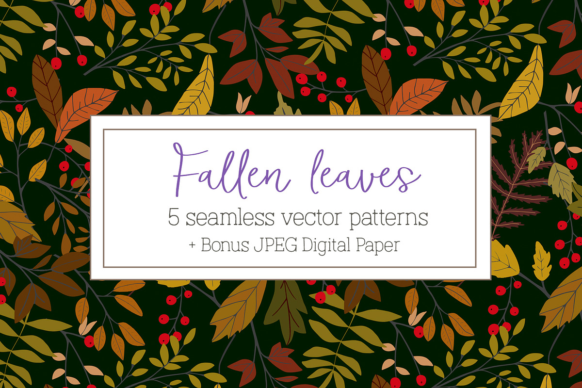 Fallen leaves patterns in Patterns - product preview 8