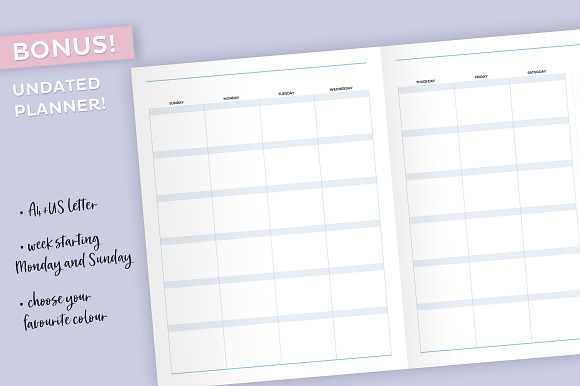 2020 Social Media Content Planner in Stationery Templates - product preview 5