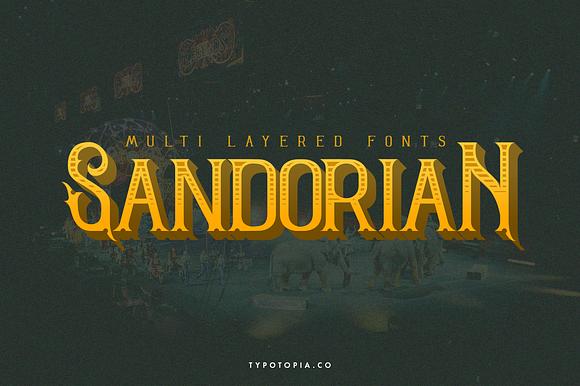 Sandorian Multi Layered Fonts in Display Fonts - product preview 3