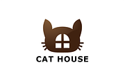 Cat House Logo Template
