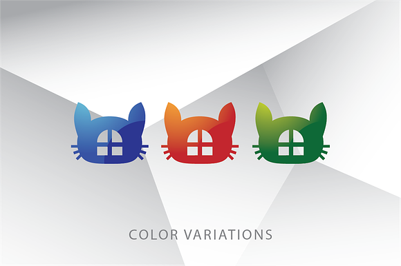 Cat House Logo Template in Logo Templates - product preview 2