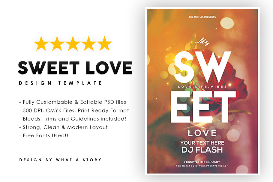 Sweet Love in Invitation Templates - product preview 8