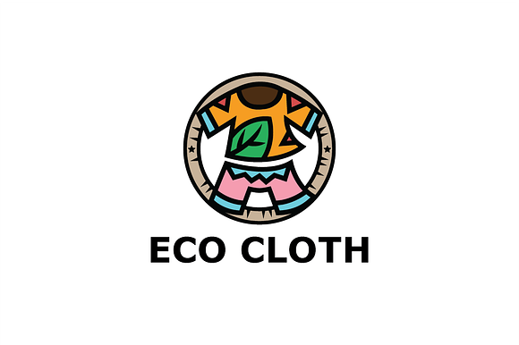 Ecology Clothing Logo Template in Logo Templates - product preview 1