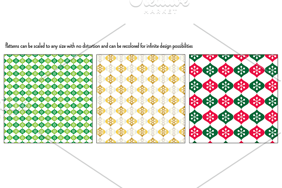 Seamless Christmas Patterns in Patterns - product preview 2
