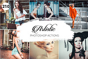 210 Artistic Photoshop Actions