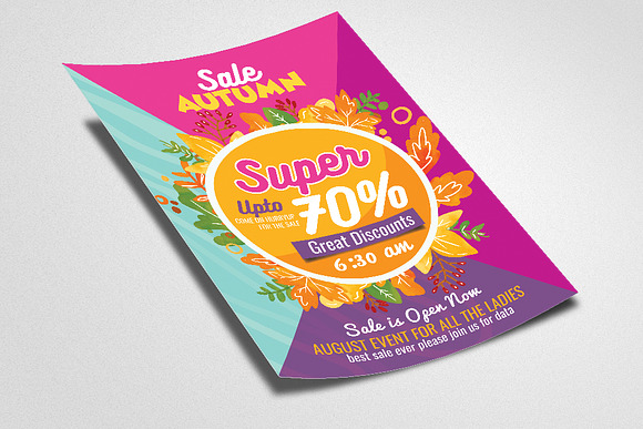 Autumn / Fall Sale Flyer Template in Flyer Templates - product preview 1