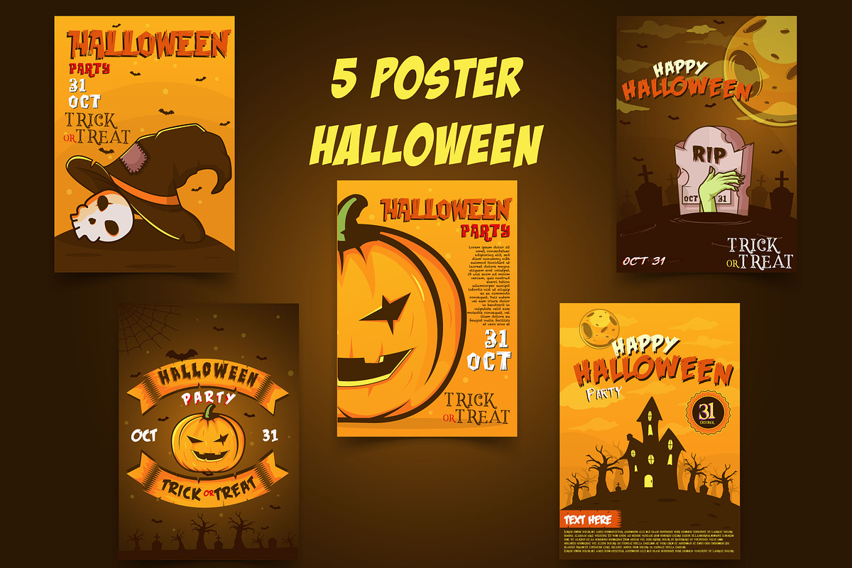 Halloween Template in Invitation Templates - product preview 8