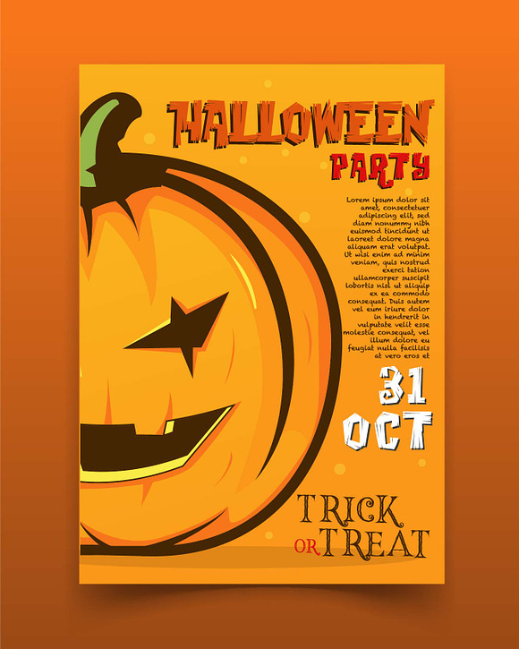 Halloween Template in Invitation Templates - product preview 3