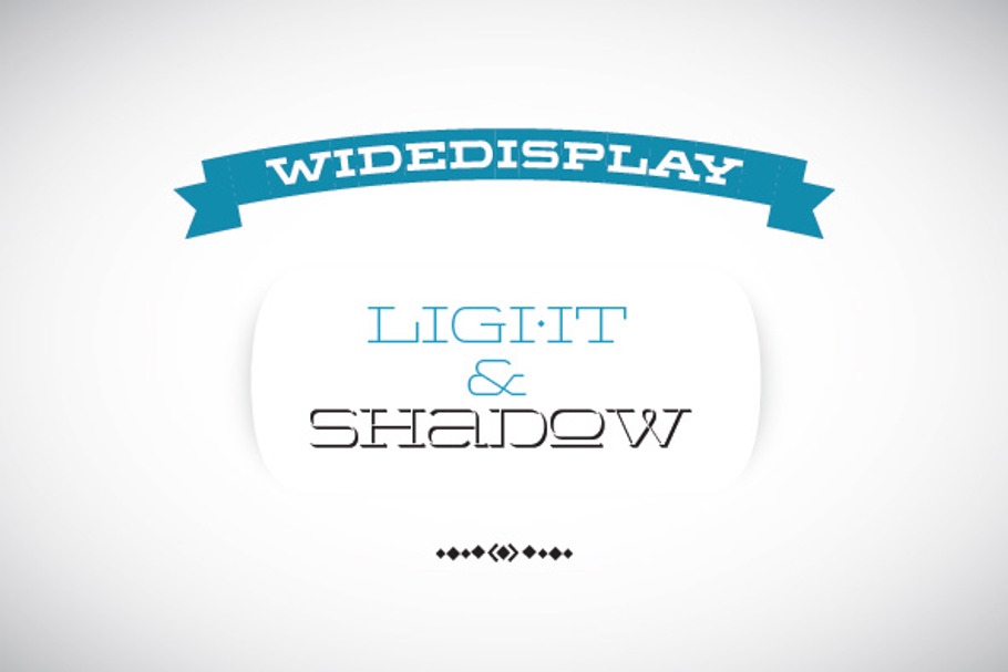 WideDisplay Light&Shadow in Slab Serif Fonts - product preview 8