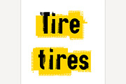 Offroad Tire Lettering