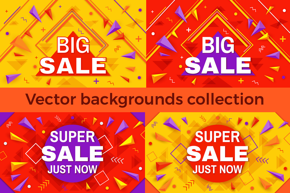 Big super sale banners set in Illustrations - product preview 8