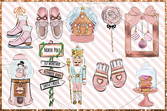 Christmas 2019 png set - Pink in Illustrations - product preview 3
