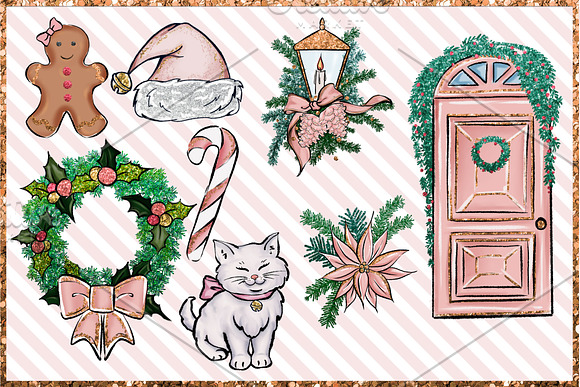 Christmas 2019 png set - Pink in Illustrations - product preview 4