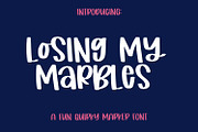 Losing My Marbles - A thick font