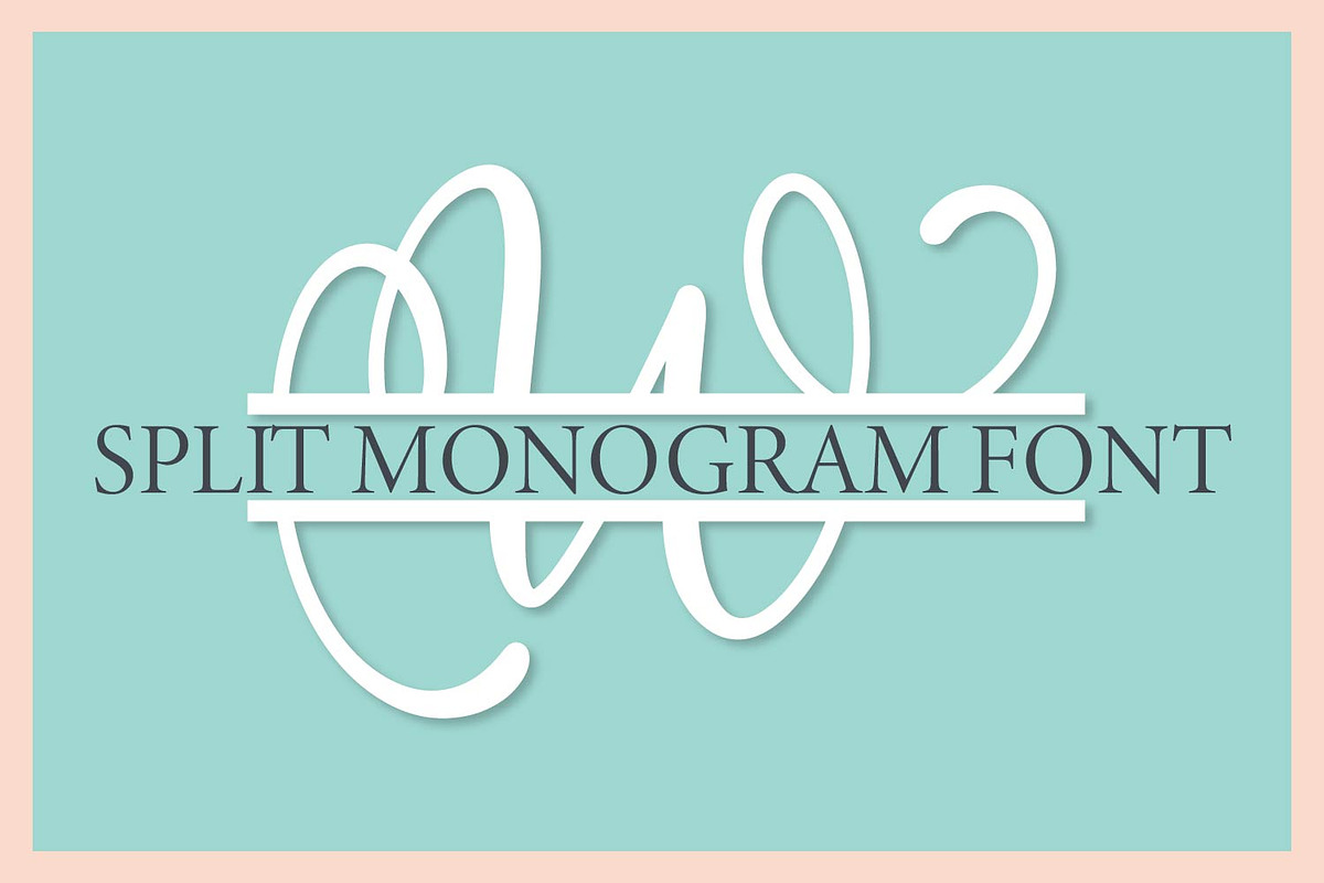 Split Monogram Font - All Letters in Display Fonts - product preview 8