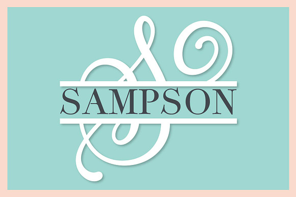 Split Monogram Font - All Letters in Display Fonts - product preview 2