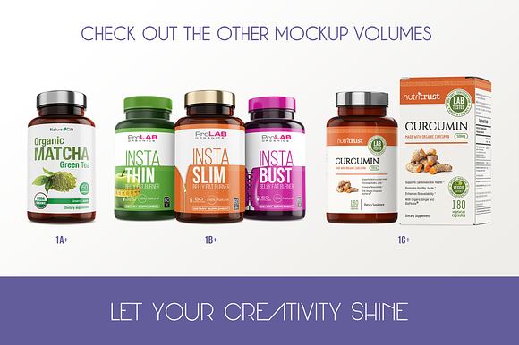 Dietary Supplement Mockup v. 2A Plus in Product Mockups - product preview 10