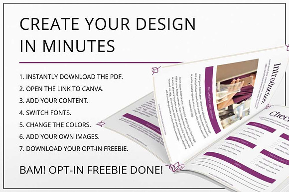 Lead Magnet and Freebie Canva Plum in Magazine Templates - product preview 1