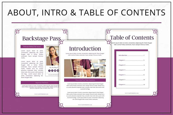 Lead Magnet and Freebie Canva Plum in Magazine Templates - product preview 3