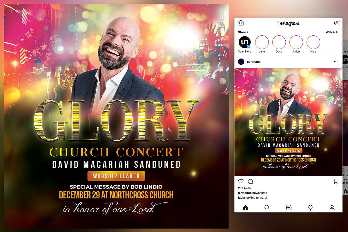 Glory Church Flyer in Flyer Templates - product preview 8