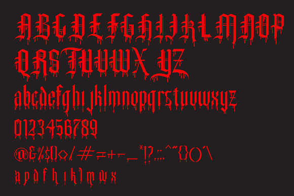 Slayer Creeper in Blackletter Fonts - product preview 3