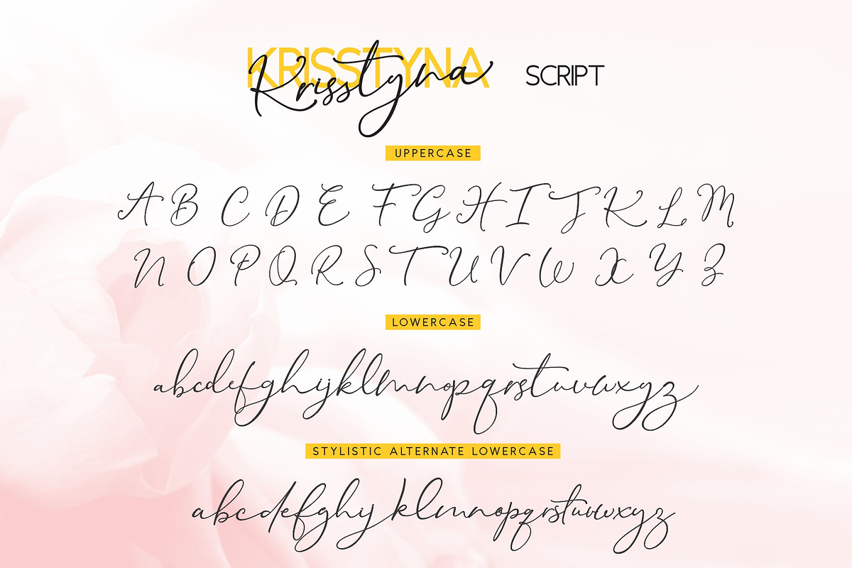 Krisstyna Font Duo in Script Fonts - product preview 7