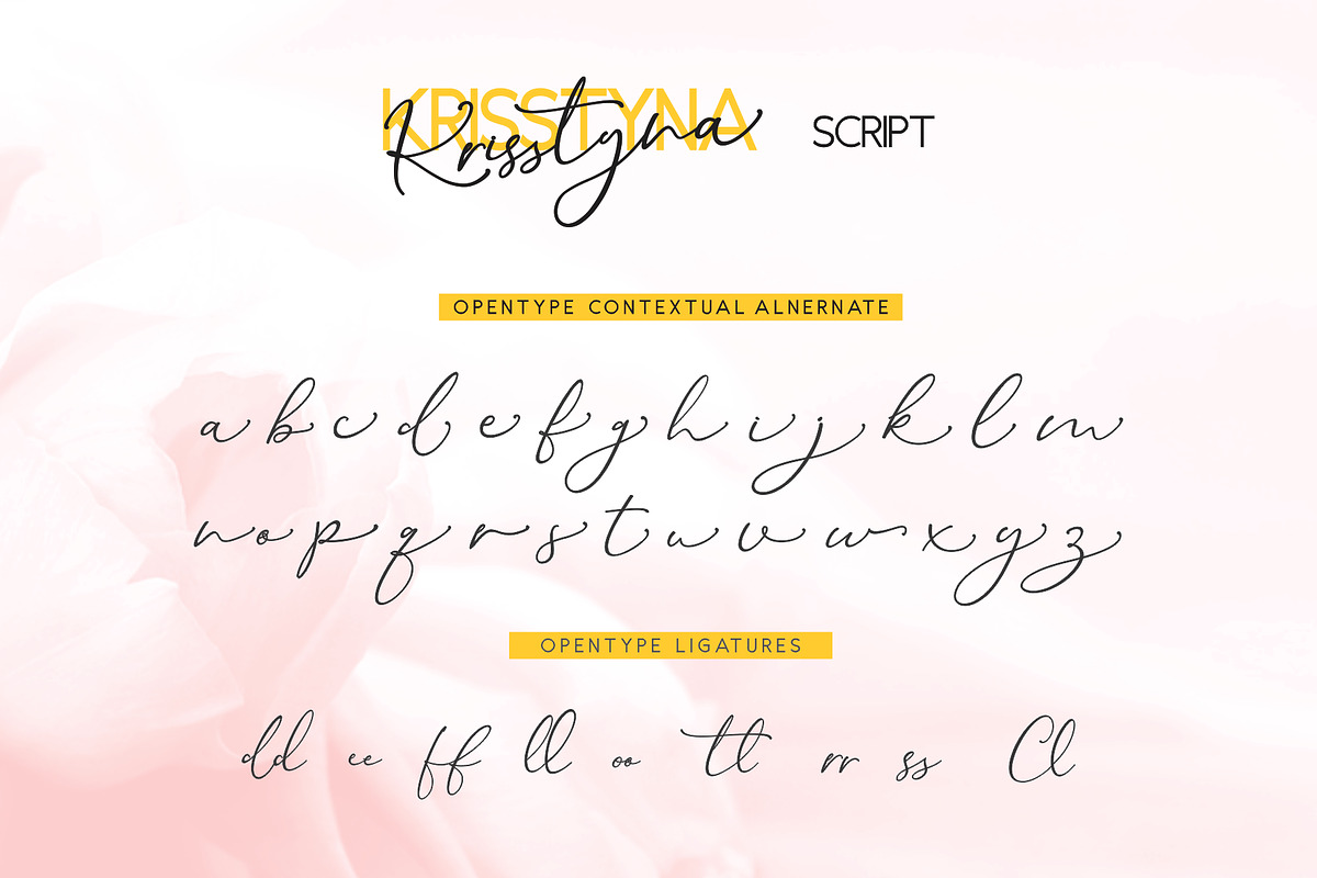 Krisstyna Font Duo in Script Fonts - product preview 8