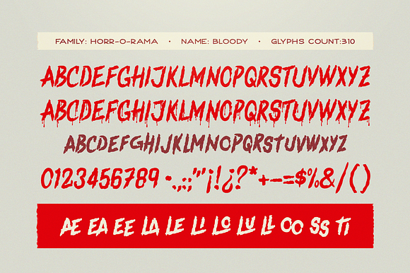 Bloody Scary Font in Display Fonts - product preview 2