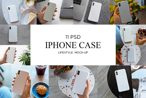 iPhone Case Mock-Up Lifestyle in Product Mockups - product preview 9