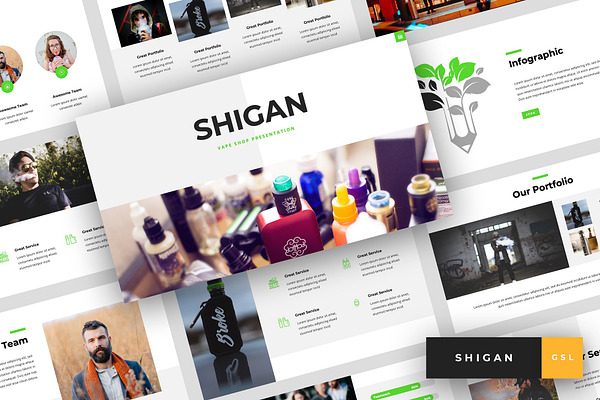 Shigan - Vape Shop Google Slides