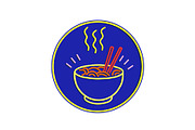 Hot Noodle Bowl Neon Sign