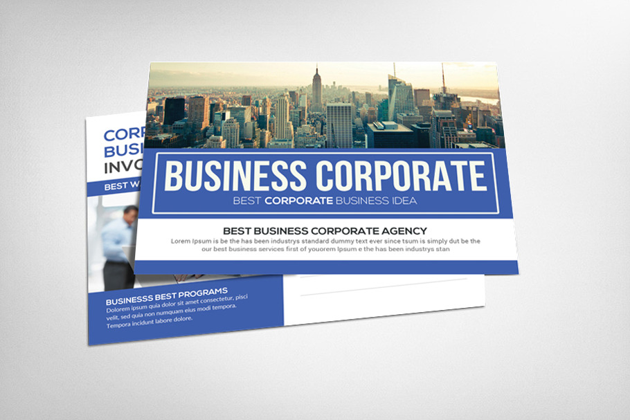 Corporate Business Postcard Template