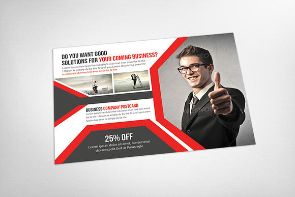 Corporate Social Media Postcards in Postcard Templates - product preview 2